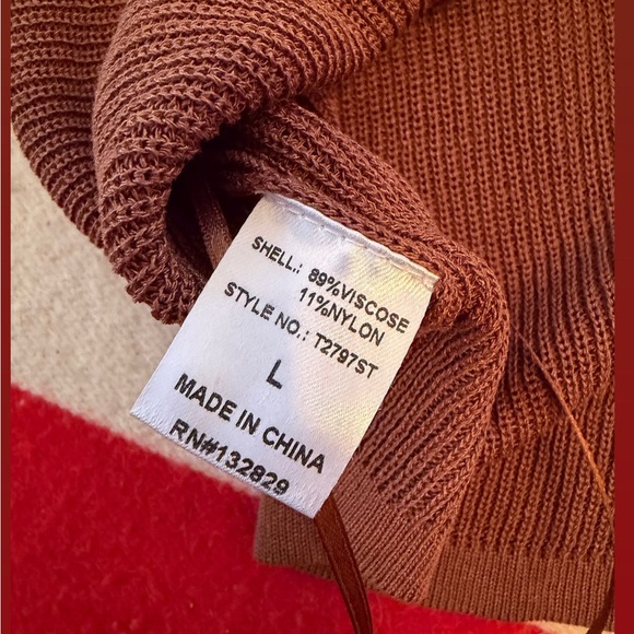 Miou Muse Knitted Maxi Skirt and vest set in Cocoa - LARGE - Picture 9 of 11